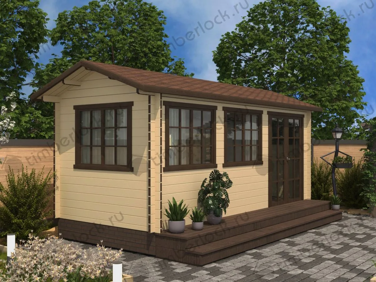 Садовый мини-домик 5,5х2,5 (С-5525)