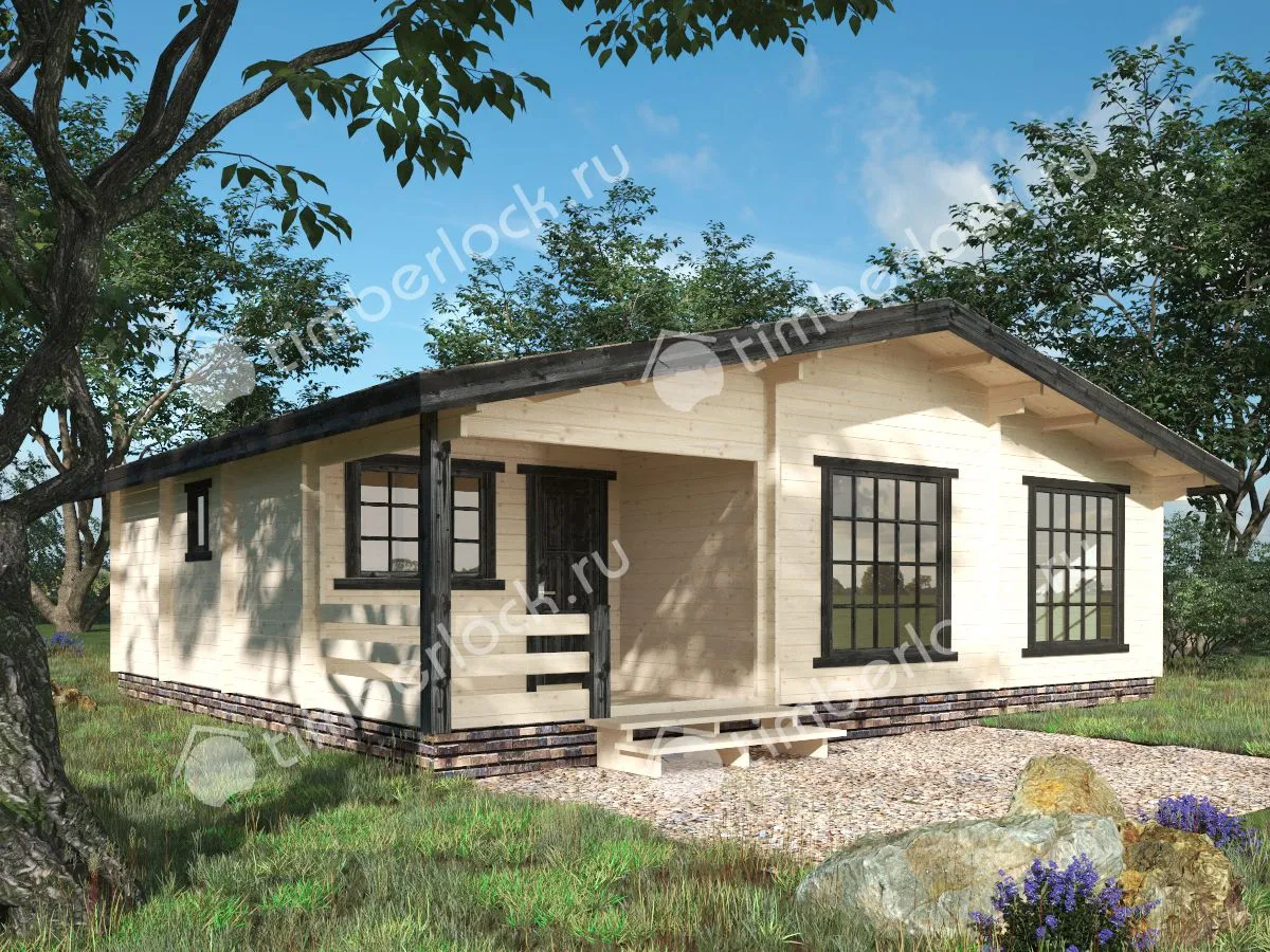 Дачный дом с верандой Д-98