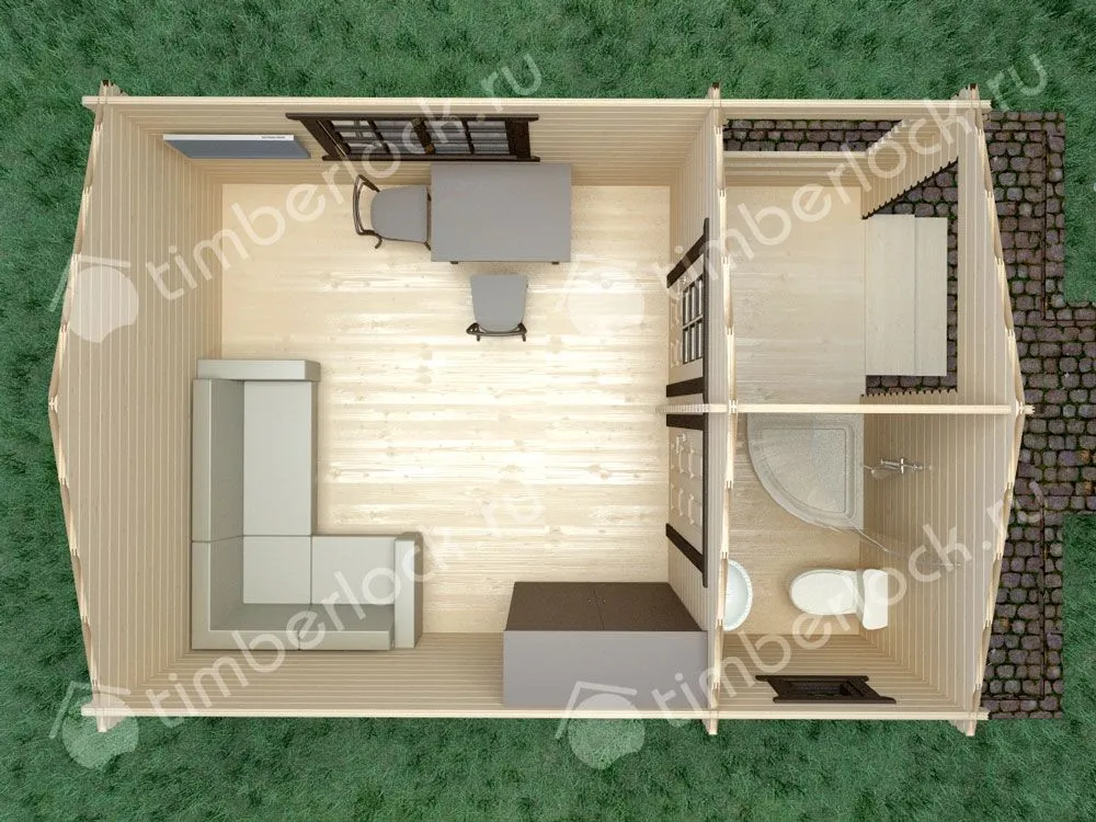 Летний пляжный домик П-3838