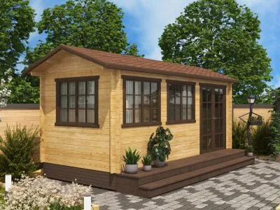 Садовый мини-домик 5,5х2,5 (С-5525)