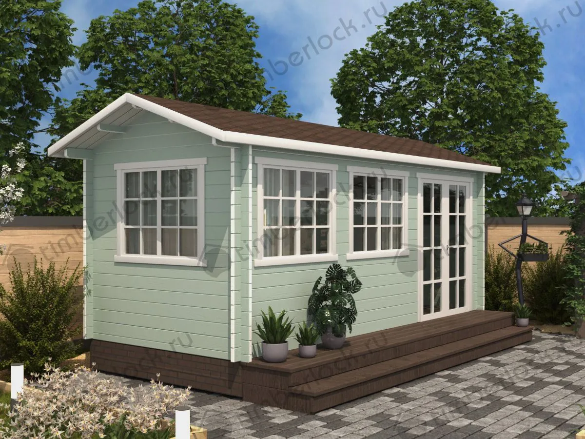 Садовый мини-домик 5,5х2,5 (С-5525)