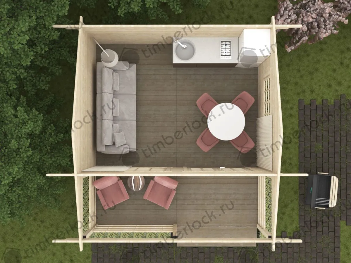 Садовый домик С-455