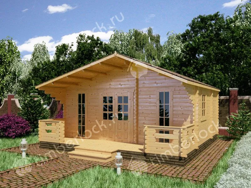 Дачный дом с верандой Д-645-2