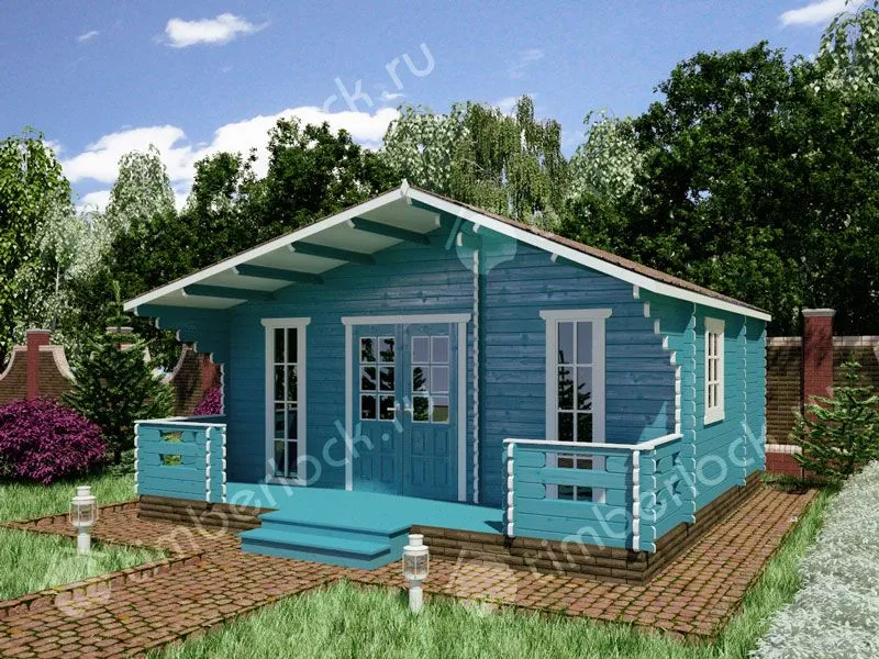 Дачный дом с верандой Д-645-2