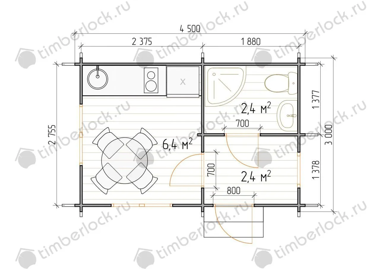 Садовый домик  С-345