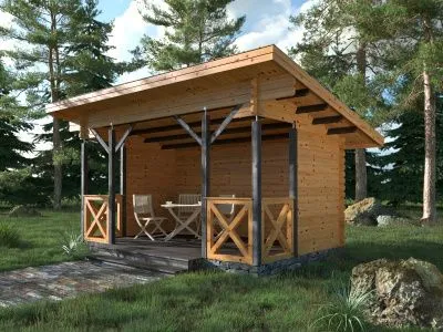 Открытая беседка для дачи Б-53-2