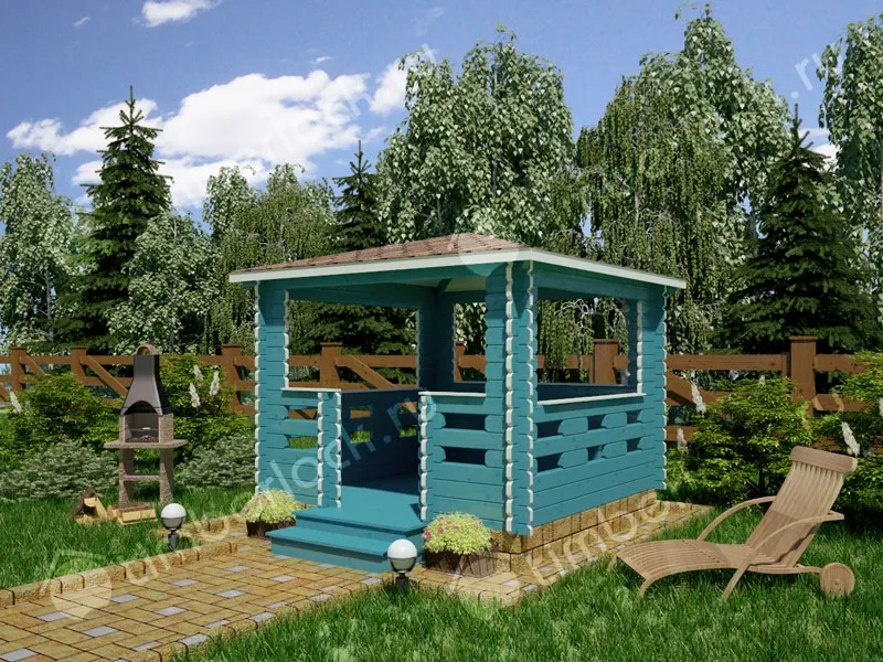 Открытая беседка Б-33-8
