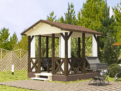 Открытая беседка Б-33-9