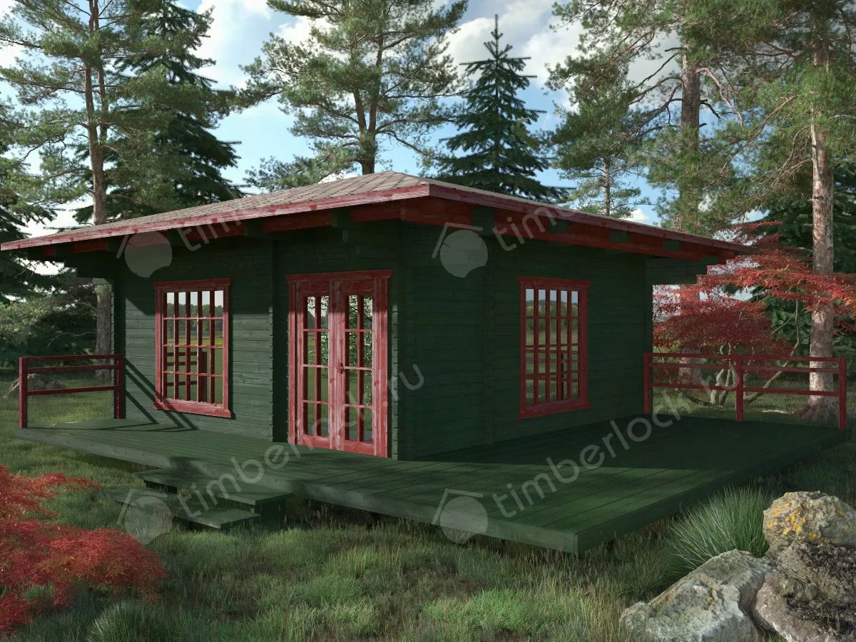 Беседка закрытая Б-66ЯП (японский стиль)