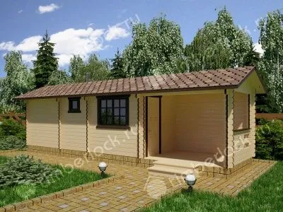 Деревянная дачная баня БА-259-1