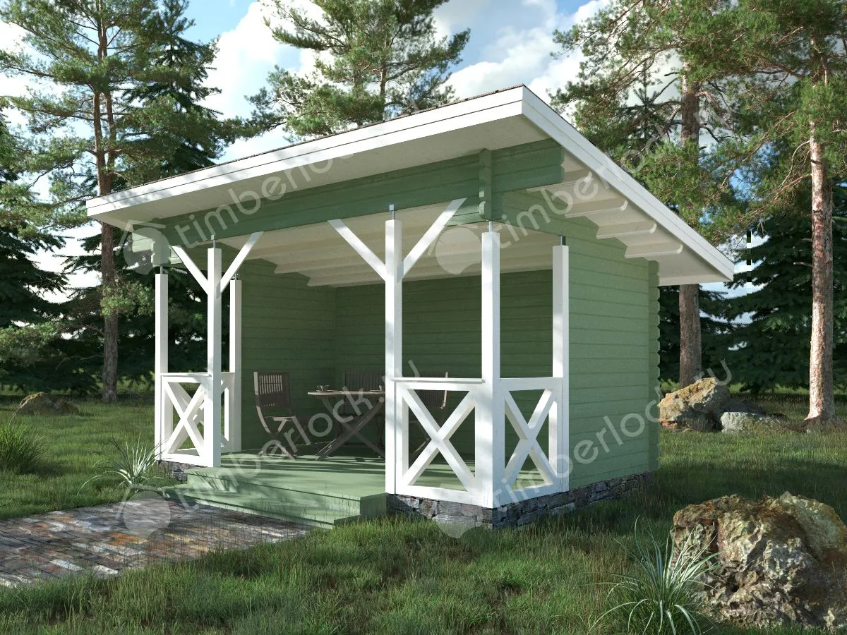 Открытая беседка для дачи Б-53-2