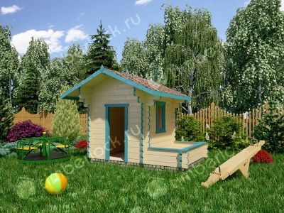 Детский домик из дерева «Избушка»