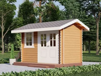 Хозблок из бруса Х-235