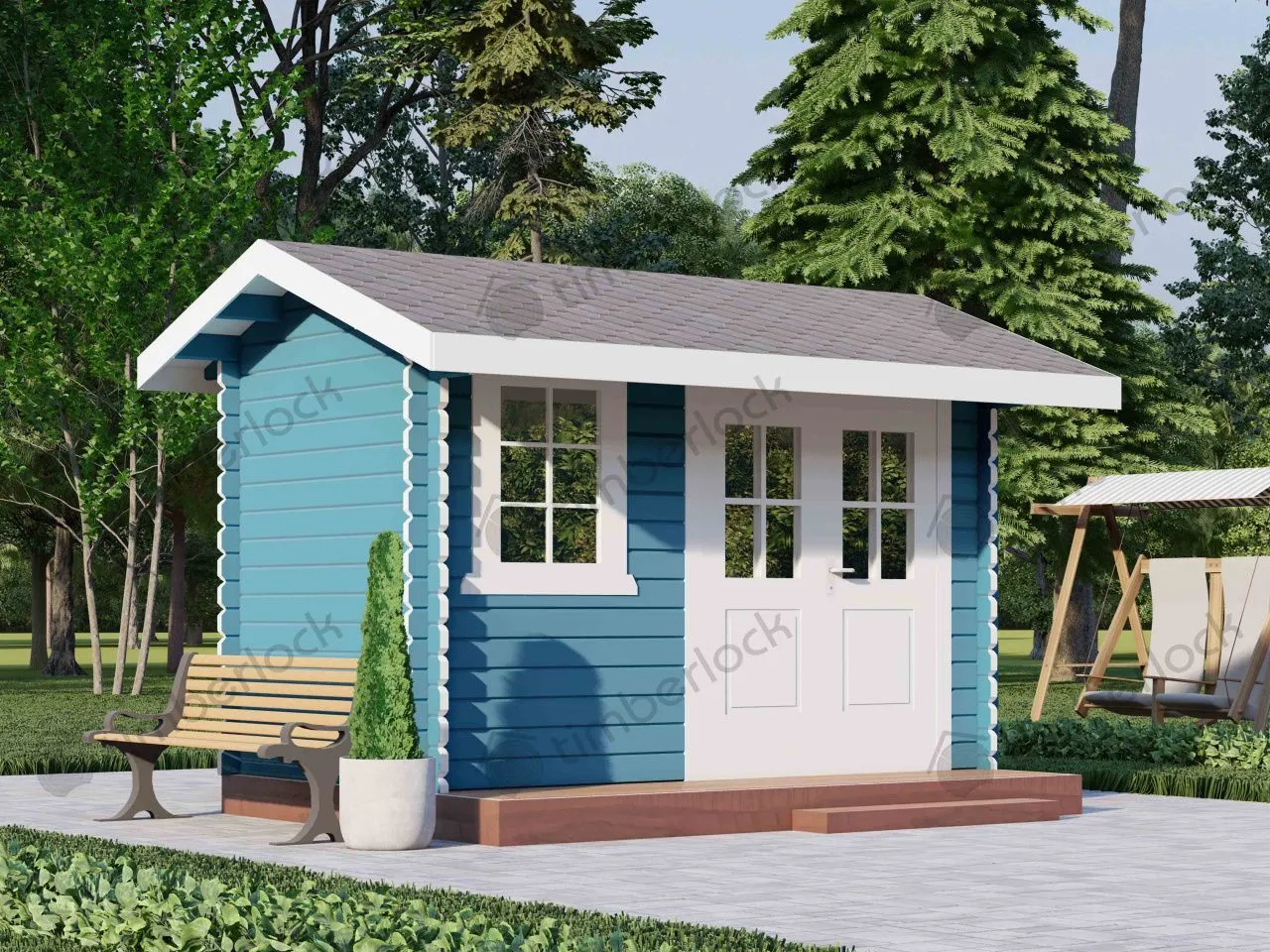 Хозблок из бруса Х-235