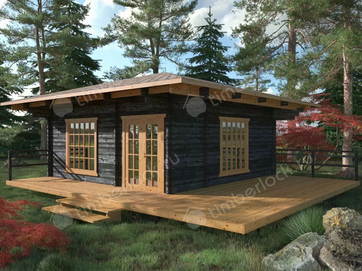 Беседка закрытая Б-66ЯП (японский стиль)