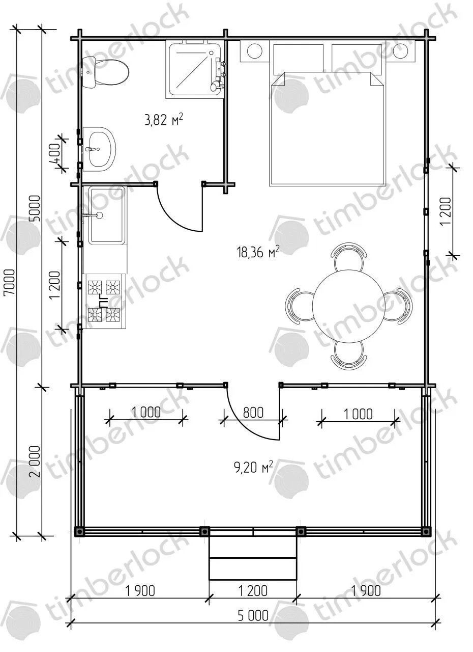 Дачный дом Д-55-2