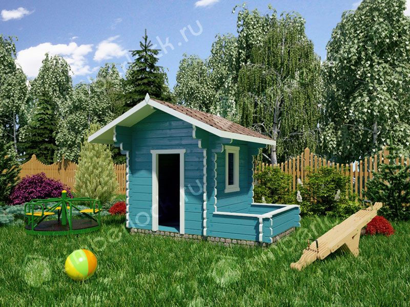 Детский домик из дерева «Избушка»